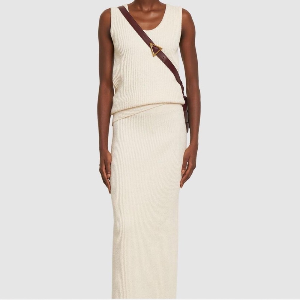 Toteme Cream Knit Skirt Set